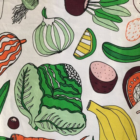 IKEA Paulin Machado Colourful Veggies 2014 Large Fabric Material Panel - Picture 9 of 14